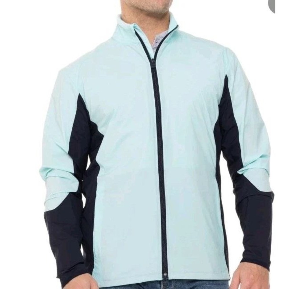 New! Greyson Colorblock Trailwolf Jacket XL Bay Maltese Blue‎ Golf Club